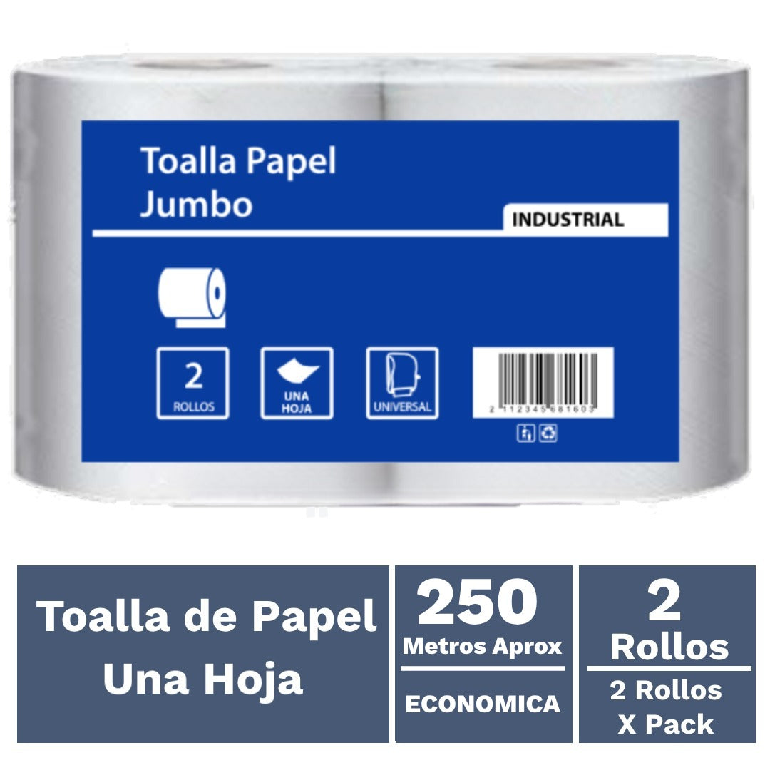 Toalla de Papel Stronger Gigante 250 metros 2 unidades (500 Mts)