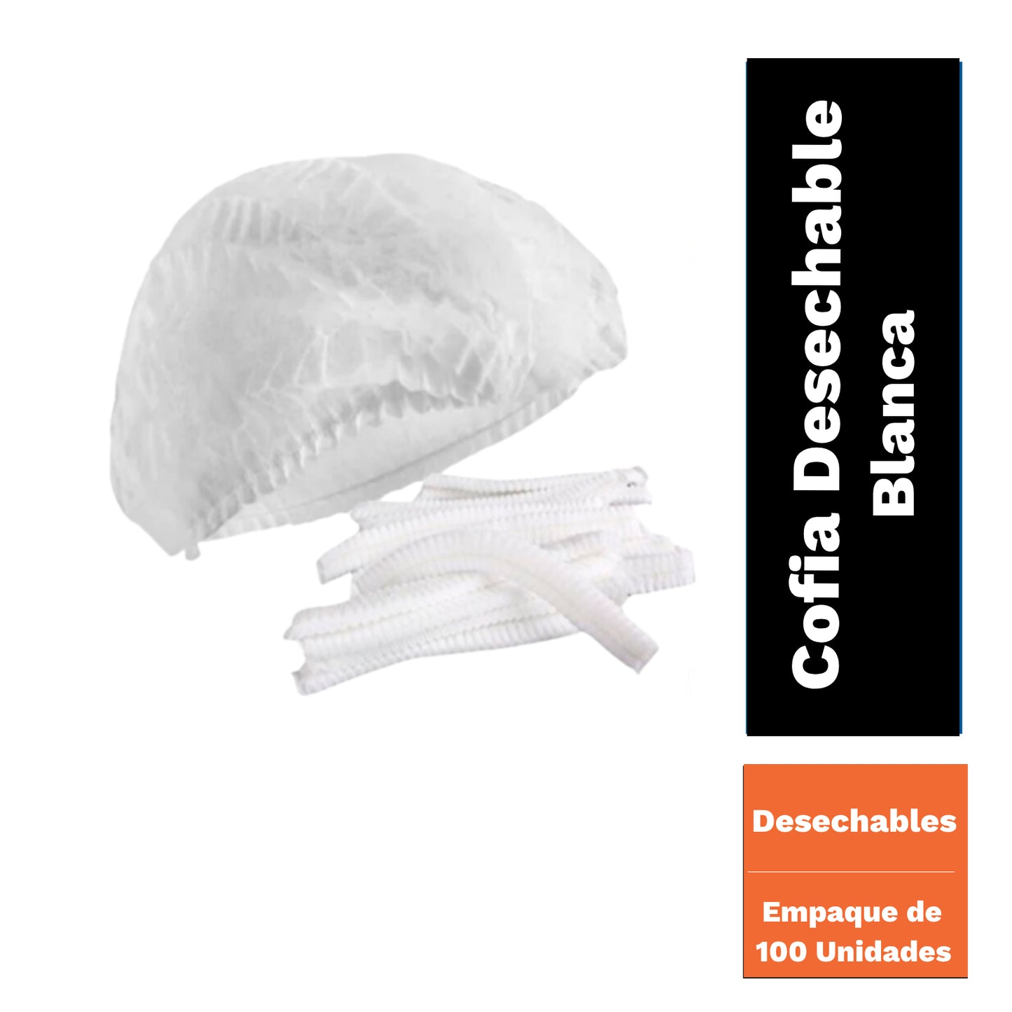 Gorro Clip Blanco 100 un.