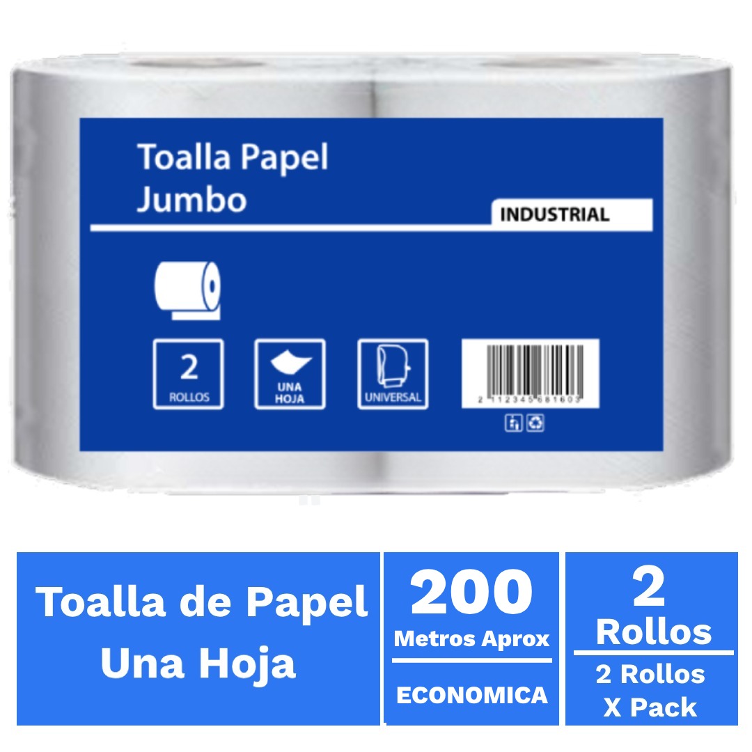 Toalla Papel XL 2 x 200 metros (400 Mts)