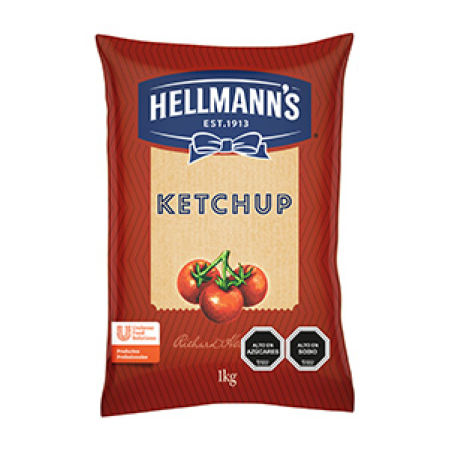 Ketchup Bolsa 1 Kg Hellmanns
